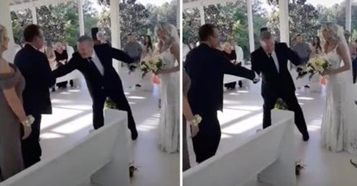 Dad Interrupts Wedding to Grab Daughter’s Stepdad So They Can Both W...