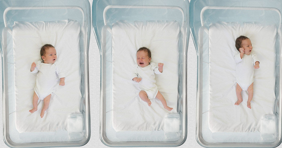 babies in hospital beds