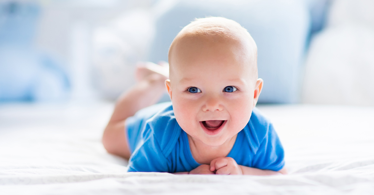 smiling infant
