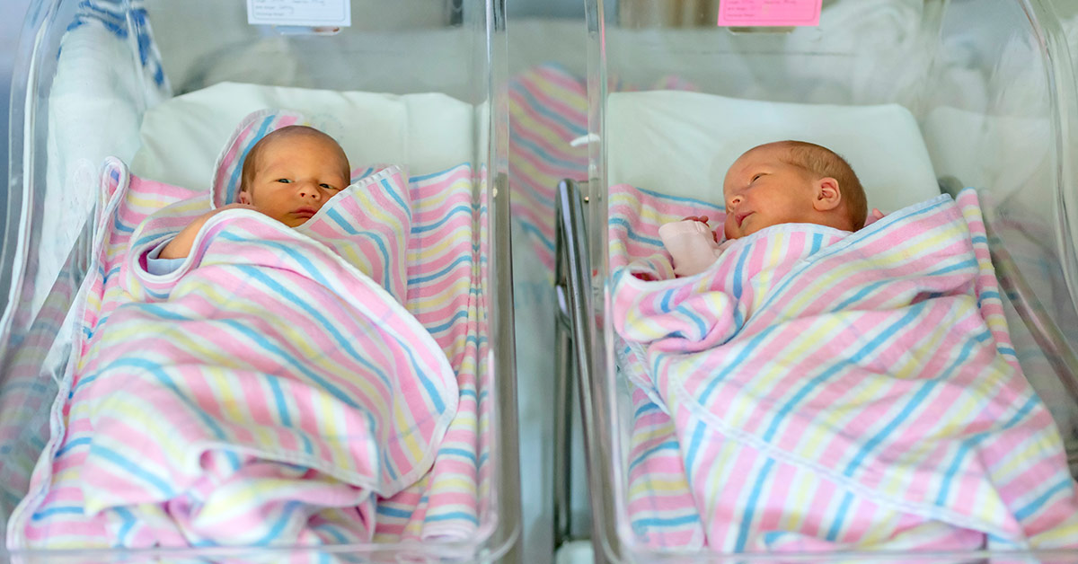 babies at hospital in delivery room