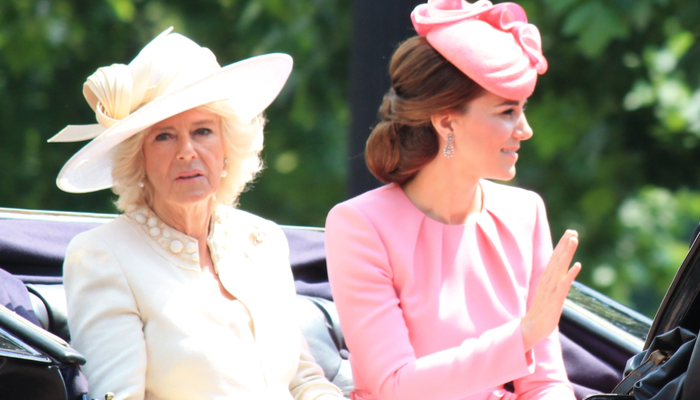 Camilla Duchess of Cornwall with Kate Middleton 